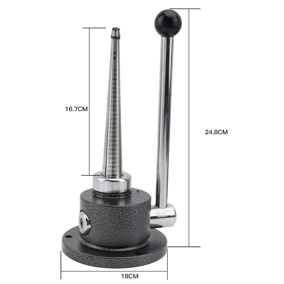 Ajustador de tamaño de anillo para anillos sueltos, medidor de tamaño en espiral para un ajuste cómodo, herramienta de reparación de joyas para hombres y mujeres, kit de medición de anillos grandes y