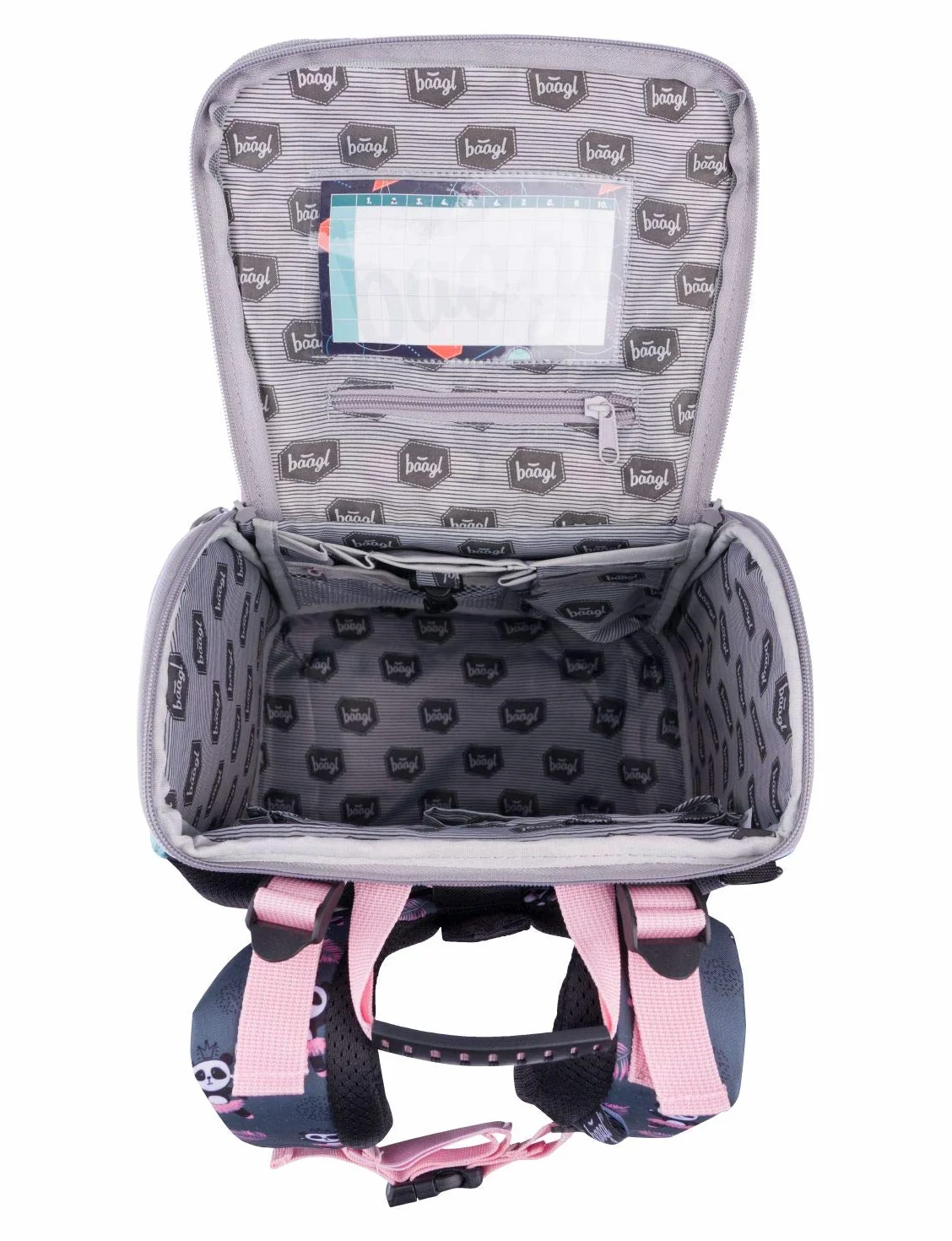 Baagl - Mochila Escolar para niña con Cremallera a Partir de la 1ª Clase, Mochila Escolar Primaria con Correa para el Pecho, Mochila ergonómica