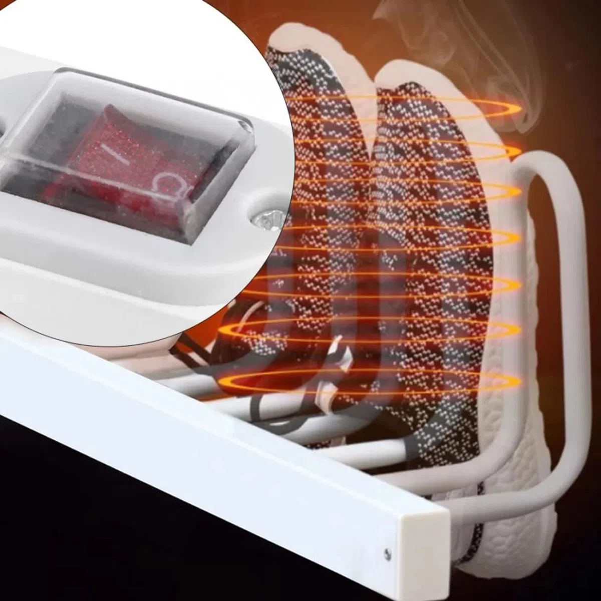 Secador eléctrico de botas para 4 pares, secado rápido, zapatos, botas, guantes, protección contra sobrecalentamiento, calentador de pies, calentamiento rápido
