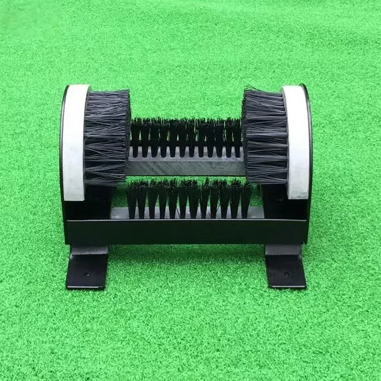 Limpiador de botas de acero inoxidable resistente, limpiador de barro para exteriores con cerdas resistentes, perfecto para entradas, patios y jardines, duradero y fácil de usar