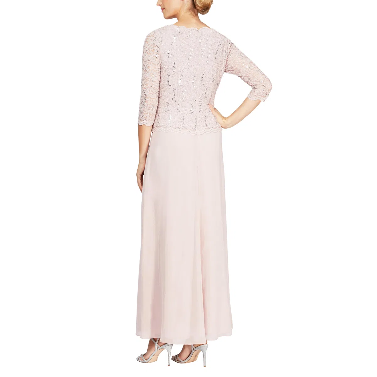 Alex Evenings Vestido Corto de cóctel Bordado para Mujer, invitada de Boda (Tallas pequeñas y Regulares)