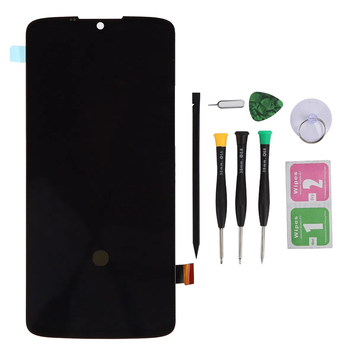 Reemplazo de Pantalla LCD Moto Z4 XT1980-4, Conjunto de Pantalla Táctil Duradero para Ventiladores de Accesorios de Teléfono, Negro