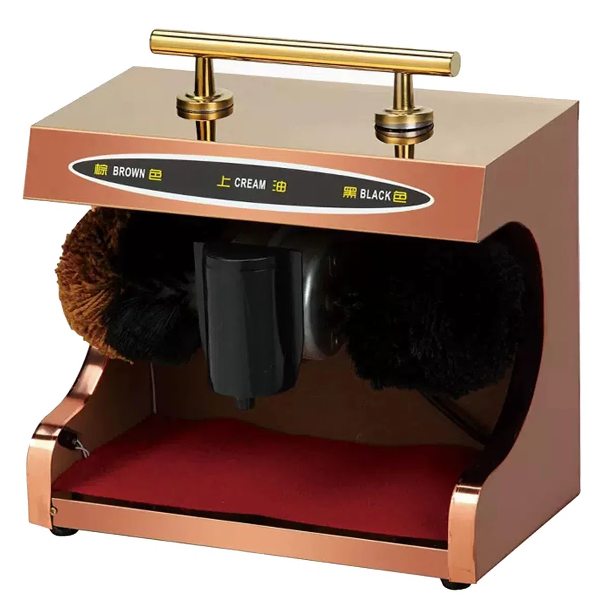 Máquina automática de pulir zapatos, limpiador de suela de doble cepillo para una fácil limpieza de bajo ruido en casa u oficina