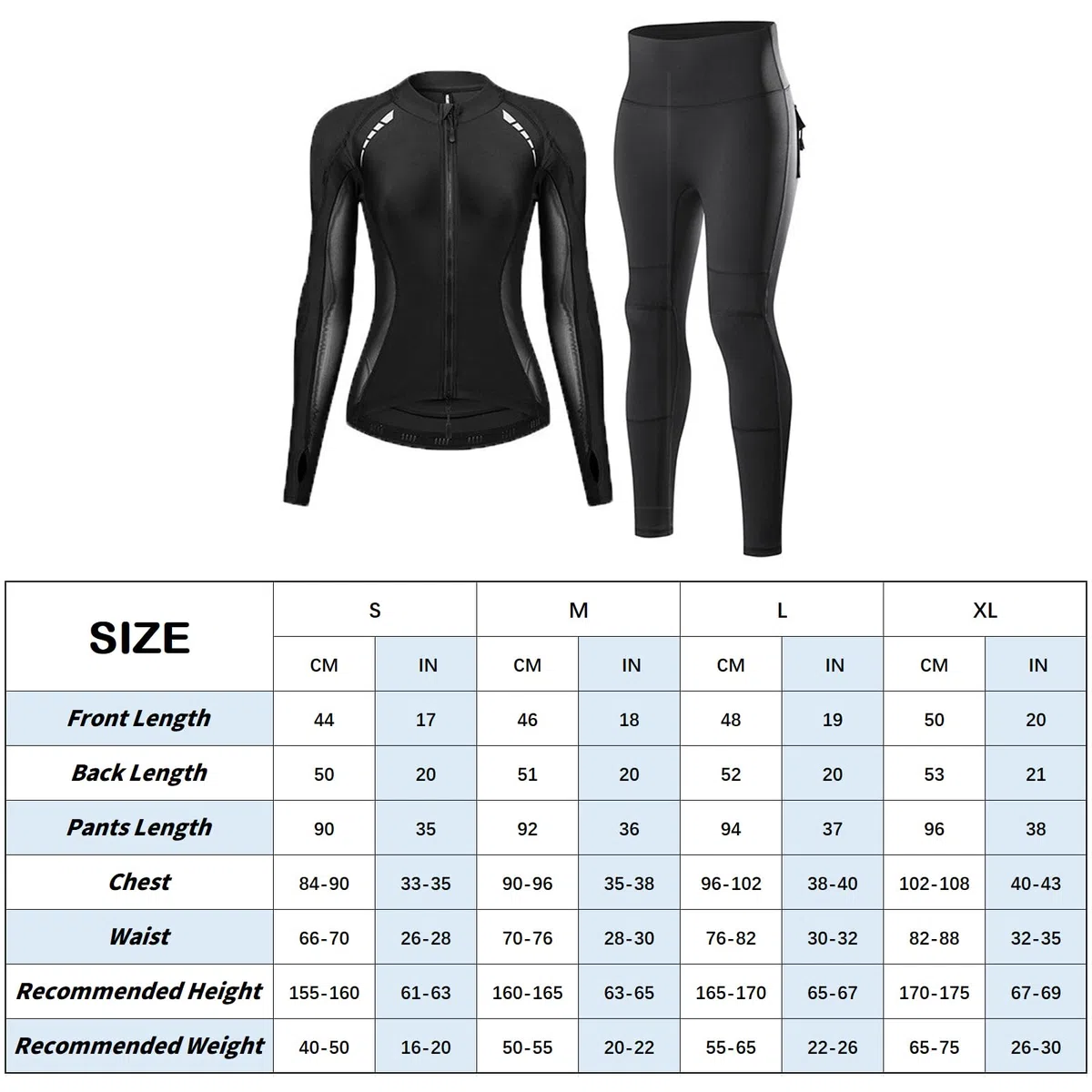 Equipamiento Moto Mujer, Traje 2 Piezas, Cazadora, Mallas elásticas | Indumentaria motorista, parte superior ajustada, pantalón stretch, almohadillas extraíbles, uso diario, viaje, fin de semana
