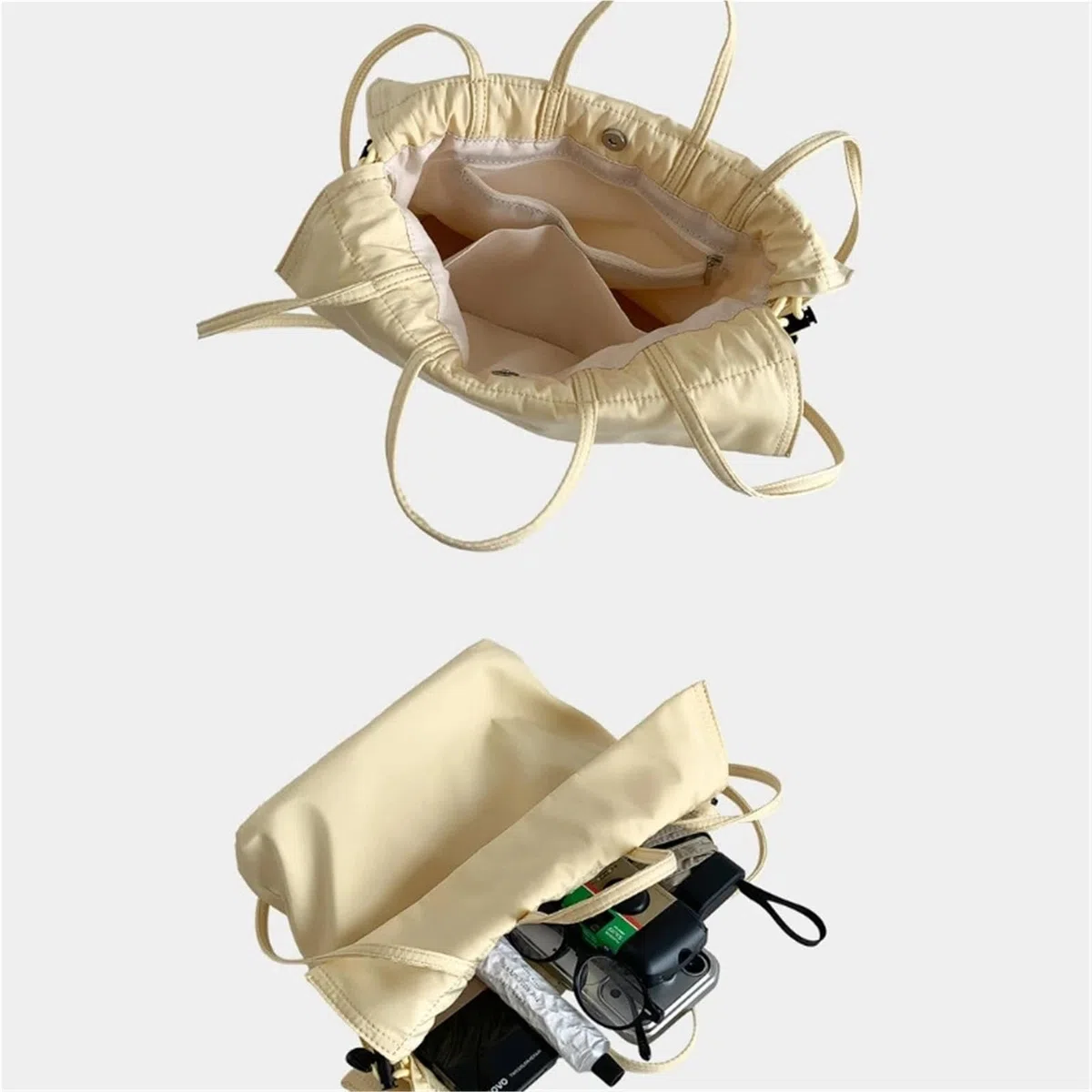 Bolsos de Cubo Bolsos de hombro con cordón nailon