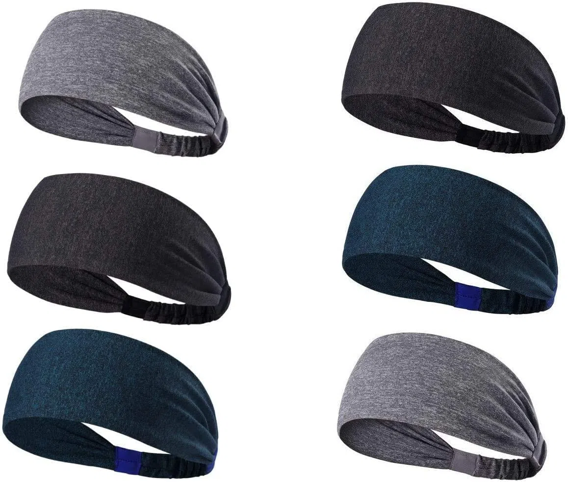 [3 piezas] Banda para el pelo estilo turbante para hombre, diadema que absorbe el sudor, accesorios para el cabello, simple, turbante deportivo, absorbente del sudor, secado rápido, antibacteriano,
