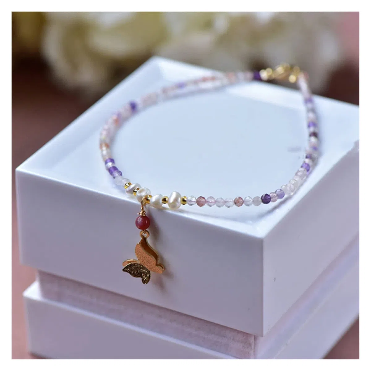 Pulseras de Tobillo Tobillera de Mujer Tobillera de Cadena de pie con Dije de Mariposa para Mujer Accesorios de joyería de Playa Tobilleras de Mujer