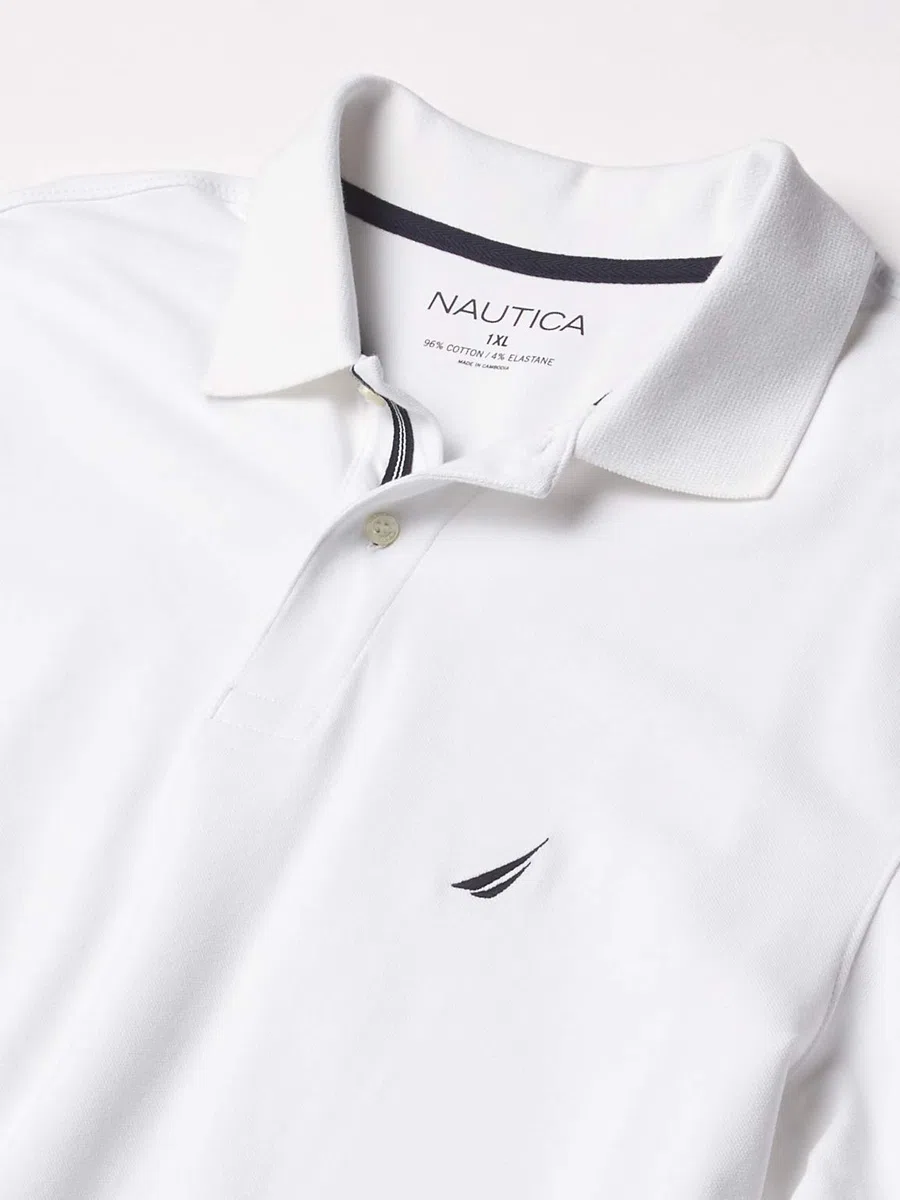 Nautica Men's Big & Tall Stretch Pique Polo Camisa de Polo Hombre