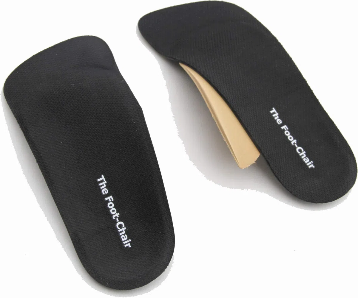 FootChair - Plantillas ortopédicas para zapatos de vestir delgadas con altura de arco ajustable para aliviar la fascitis plantar y otros dolores de pies. (mujeres 11-12.5 / hombres 9-10.5))