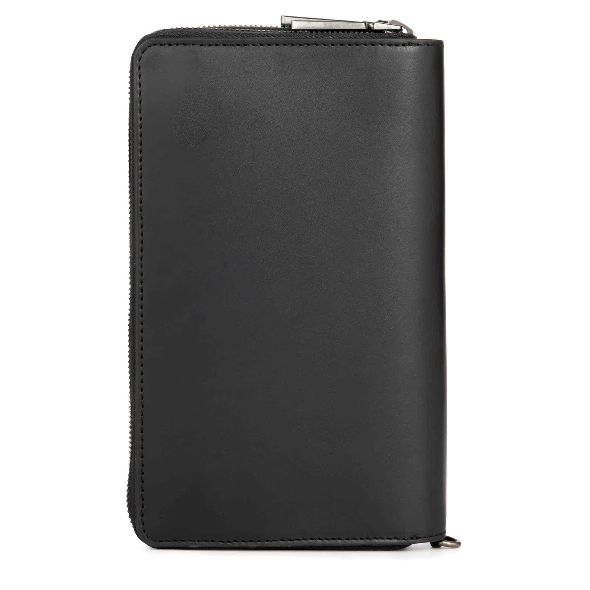Berliner Bags Dallas Cartera XL Organizador de Viaje de Cuero Hombre RFID | Negro Billetera De Piel Auténtica 26 Tarjetas Monedero Con Cremallera Correa Muñeca Bucle Bolígrafo Protección Nfc Elegante