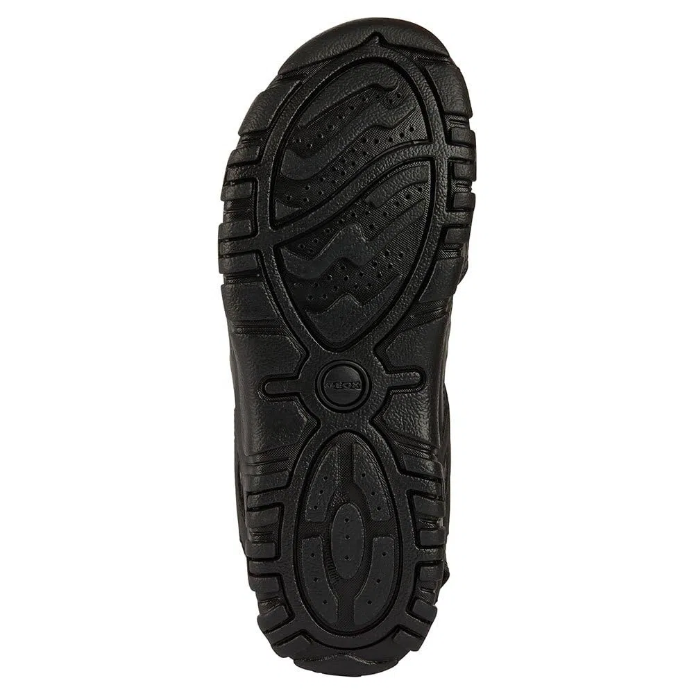 Geox Uomo Strada C Sandal, Sandalias Deportivas Hombre, Negro, 45 EU