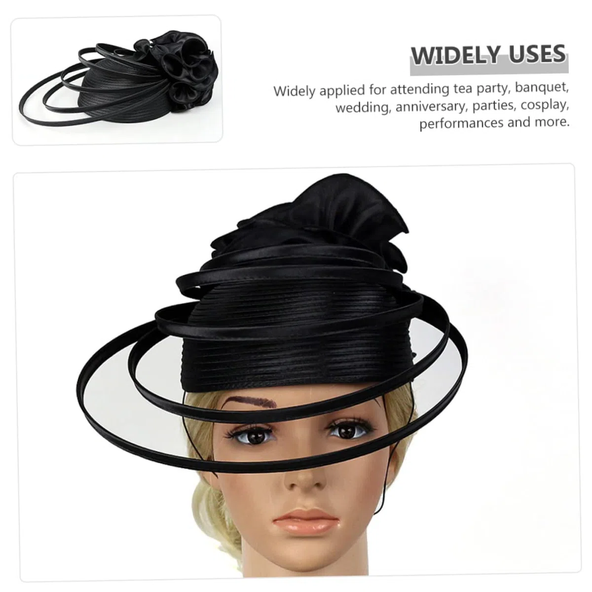 2piezas Sombrero Fascinator De Mujer Para Bodas y Fiestas Accesorio De Cabeza Elegante Para Ceremonias y Eventos Diseño Ligero y Cómodo Para Fiesta De Té y Banquetes