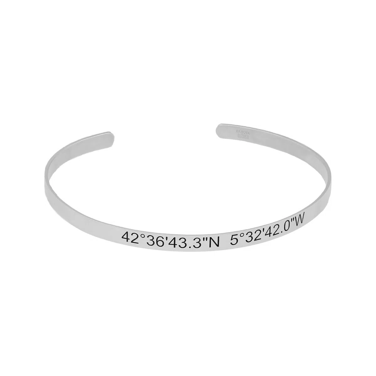 Pulsera Brazalete para Hombre y Mujer en Plata de Ley - Pulsera ideal para Grabar y Personalizar Mensajes, nombres, coordenadas - Pulsera de aro Unisex