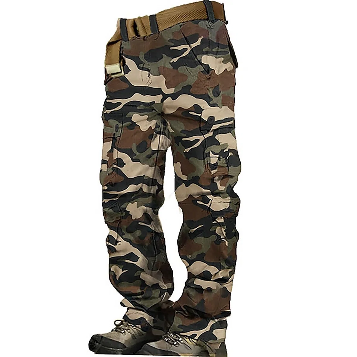 Pantalones cargo de algodón para hombre, pantalones chinos holgados, pantalones de trabajo, pantalones de trabajo, pantalones cargo, pantalones multibolsillos, pantalones de deporte, ropa de trabajo,