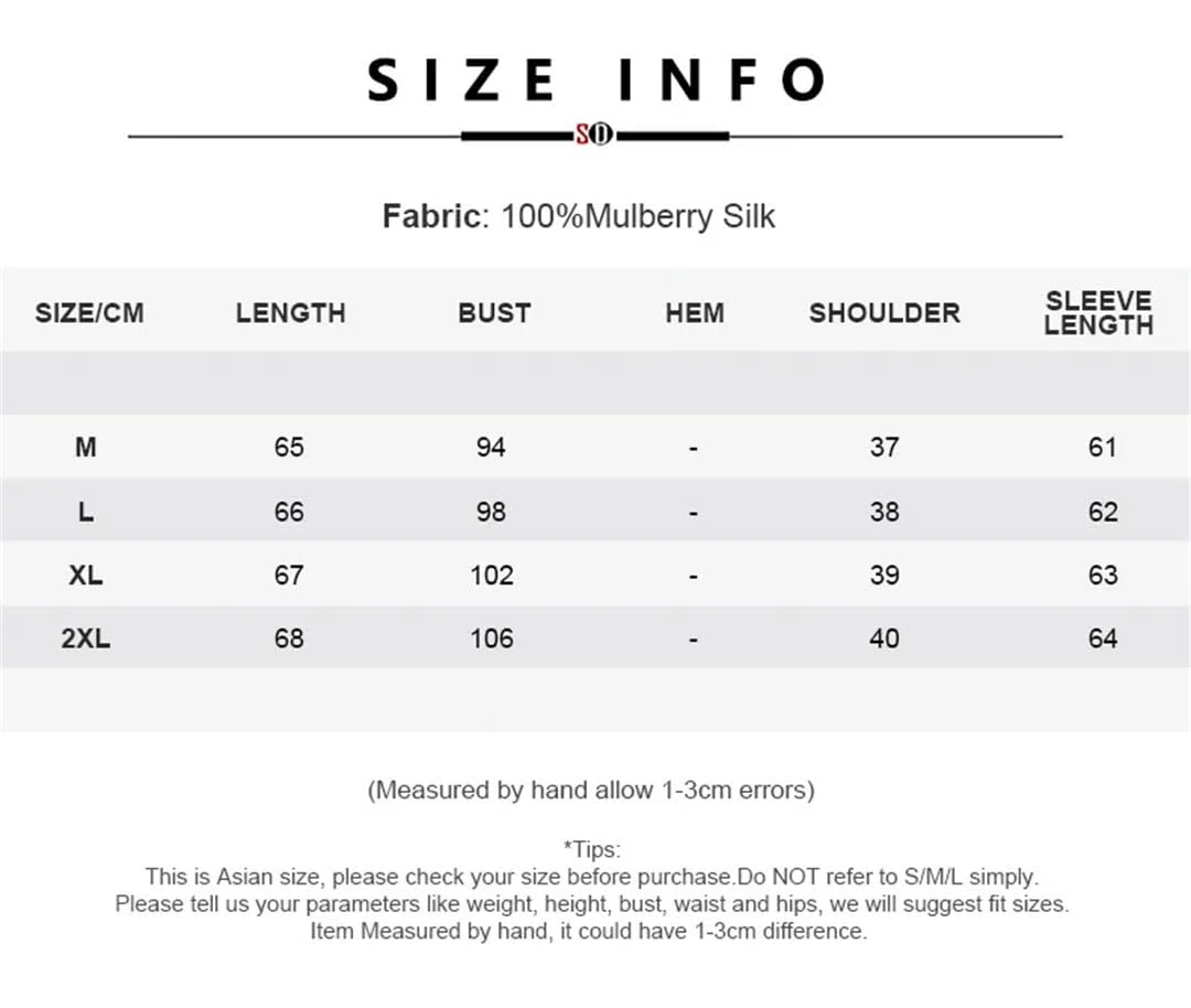 Blusas florales para mujer, 100% seda real, cuello redondo, manga larga, elegante