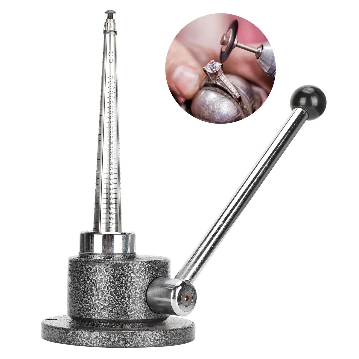 Reductor de Estirador de Anillos, Herramienta de Fabricación de Joyas Ampliada y Ampliada, Ajustador de Tamaño de Anillo Resistente, Reparación de Formación de Joyas