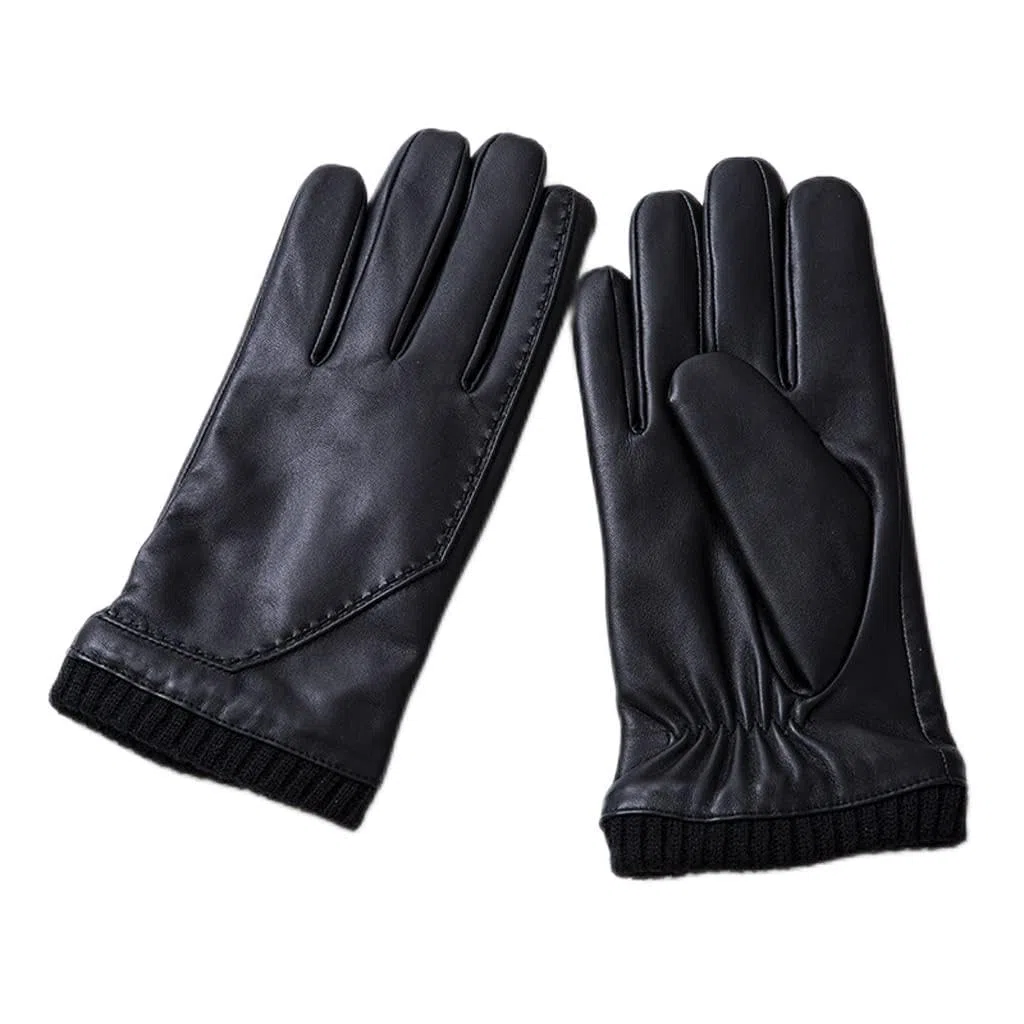 Guantes de Piel de Polar para Hombre, para Actividades al Aire Libre, para Montar a Caballo, para Negocios, para Invierno, cálidos, para Pantallas