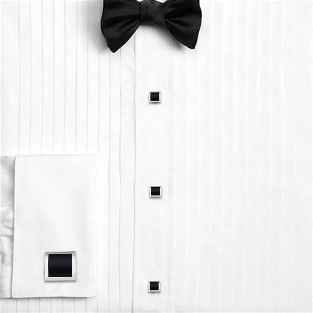 Desconocido Gemelos Cuadrados de latón para Camisa de Esmoquin para Hombre Gemelos de Concha de Perla Botones Juego de Tachuelas Hombre Boda (Color : B, Tamaño : Mismo tamaño) (C Mismo tamaño)
