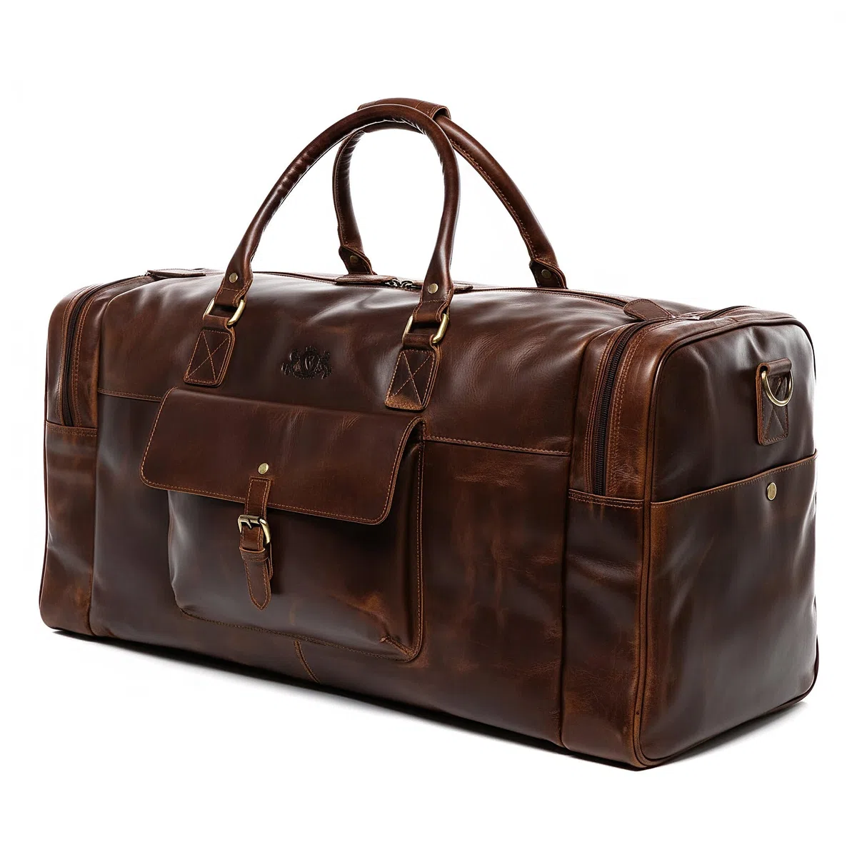 SID & VAIN Bolsa de Viaje Grande Cuero para Hombre I Bolso de Deporte Fin de Semana I Maletín Viaje Weekender, Equipaje de Mano Cabina Yale marrón Hecho a Mano