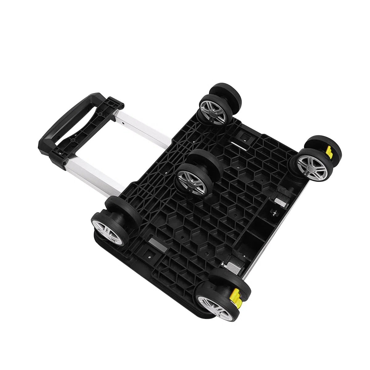 Milageto Carro de Equipaje Mochila Trolley Carro Equipaje Portátil Ligero Ruedas Avión Aluminio Plegable Adecuado para Viajar Estudiar Turismo