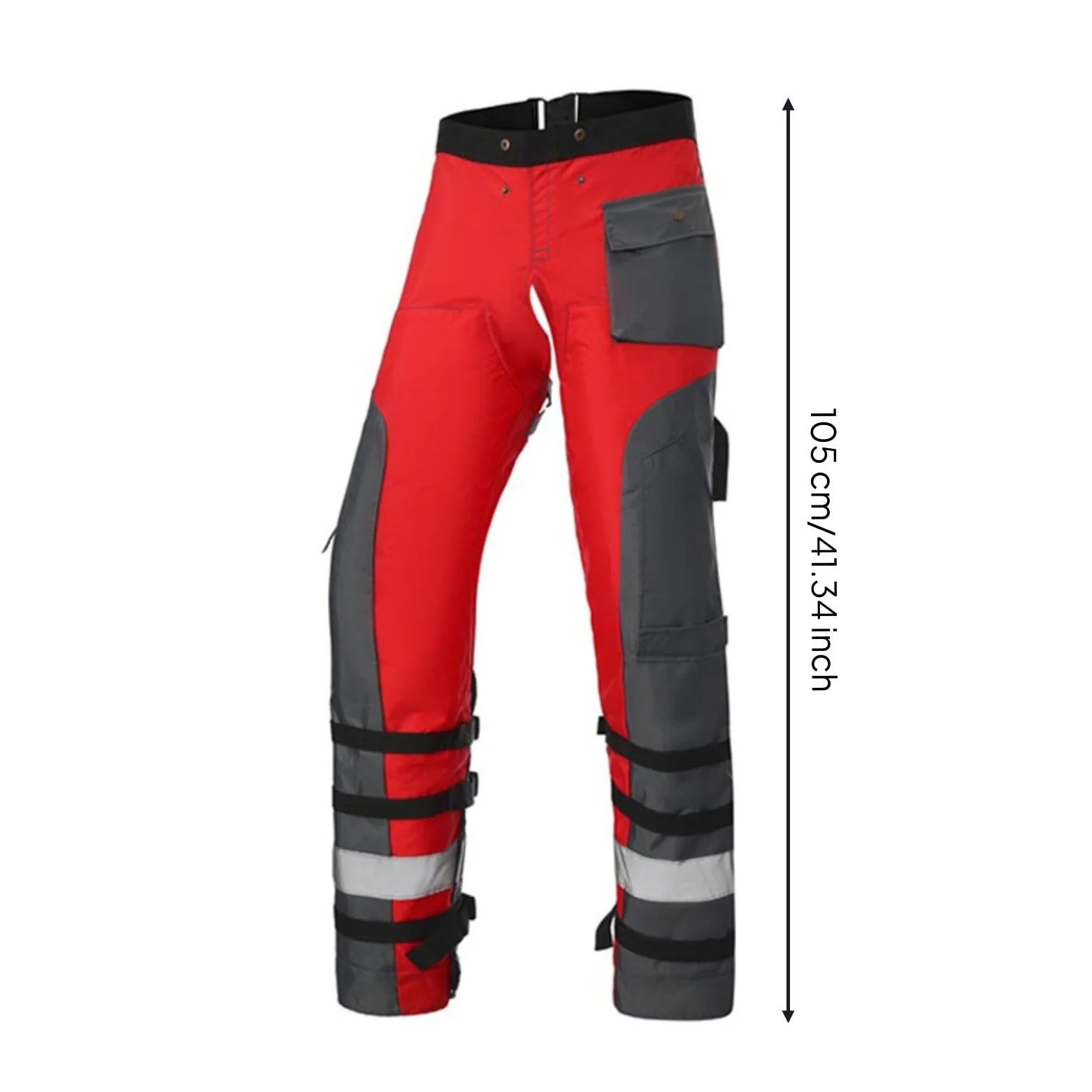 harayaa Pantalón de Protección para Motosierra Pantalón Anticorte Delantal Pernera Leggings con Estructura por Ajuste en Cintura y Piernas y Detalle