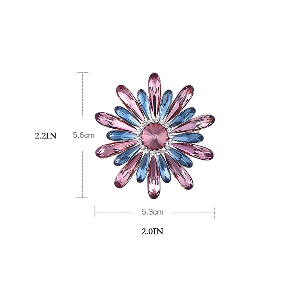Broche para Mujer, joyería Elegante, Broche de Flores, Fiesta navideña, Cristal de imitación, Temperamento de señora, Ramillete, suéter, Chal, alfileres, Regalo de cumpleaños para Esposa, broches