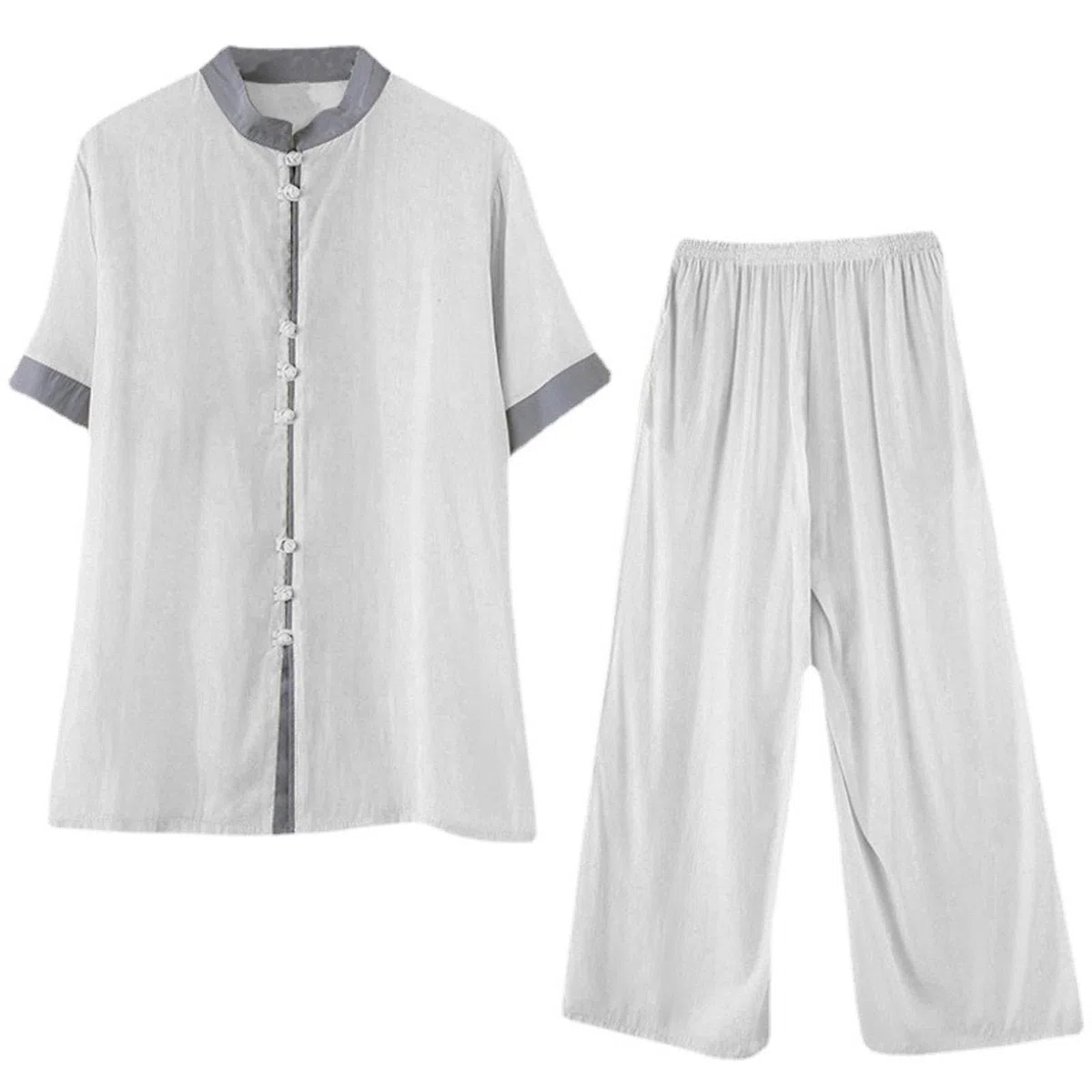 Uniforme de Tai Chi Chino Tradicional de Manga Corta Para Mujer, Ropa de Artes Marciales Para Ejercicios Matutinos, Ropa de Kung Fu, Ropa de Salón
