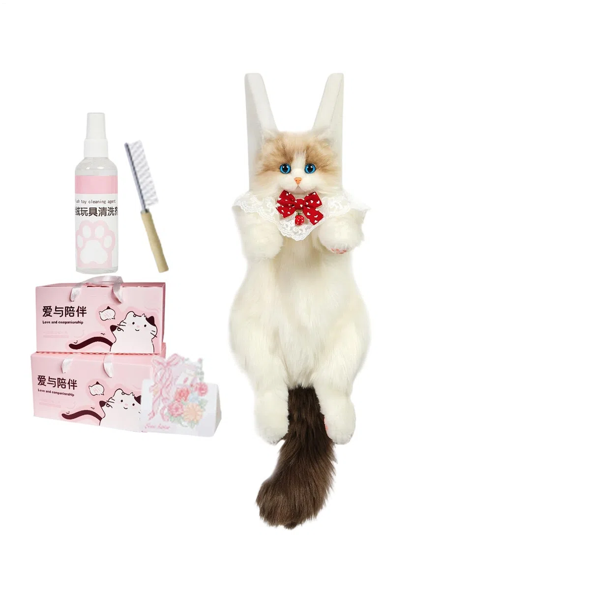 Mochila con forma de gato, con correa de hombro extraíble, bolsas de felpa de animales de peluche, para la escuela, trabajo, oficina, viajes, vacaciones, fin de semana, viajes, viajes, viajes, compras
