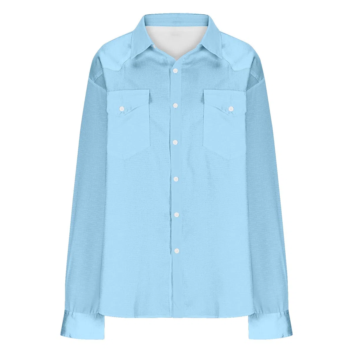 Camiseta de manga larga para hombre y adulto, lisa, con botones y transpirabilidad, capa base y tops para uso diario, oficina, estilo suave y inteligente