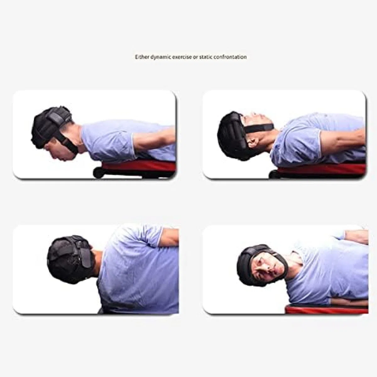 Genérico Diadema Cervical Ajustable con Relleno De Perdigones De Hierro | Correa Para La Barbilla Rellena De Esponja Para Aliviar La Tensión, Correa Extendida Antifricción (With a 2kg sandbag)