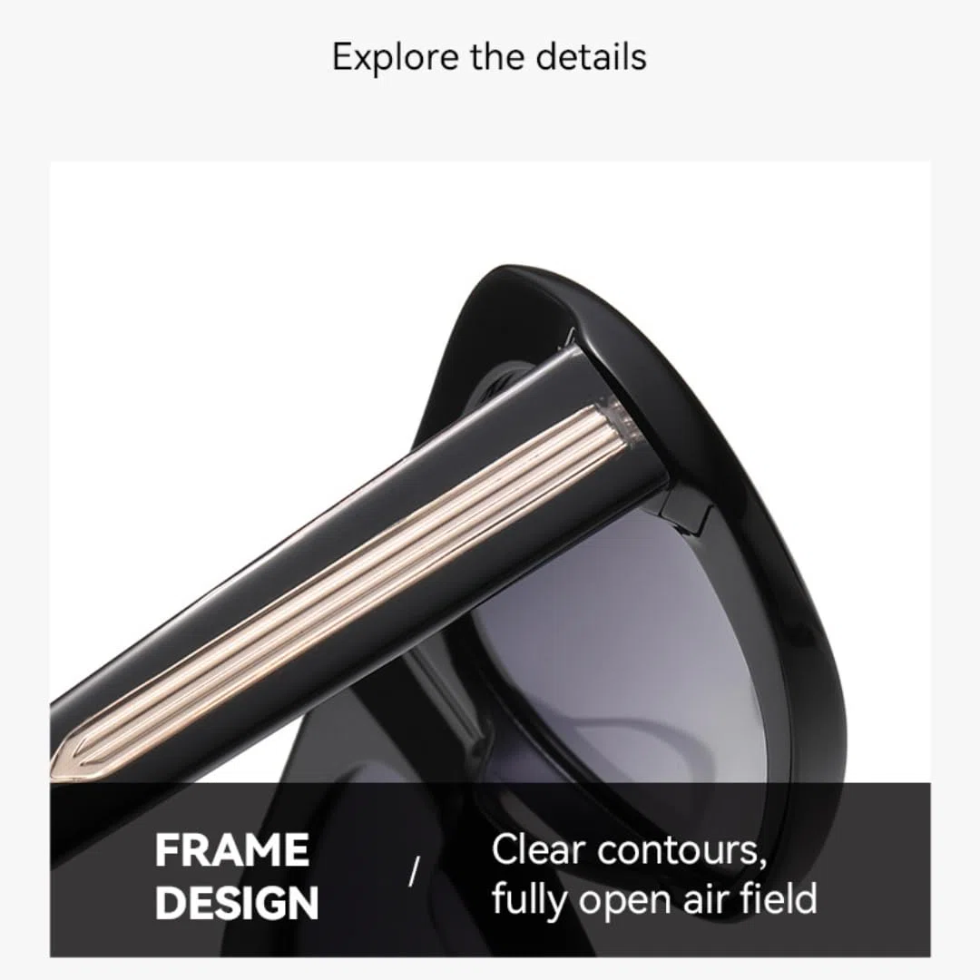 Gafas de sol de montura vintage para hombre, polarizadas, con protección UV400, estilo punk para mujer.