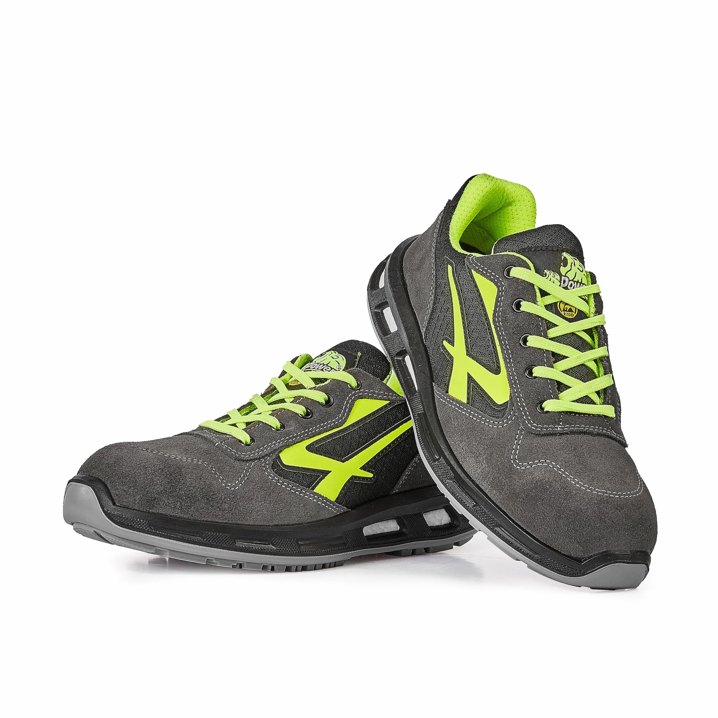 U-Power Red Lion® Yellow, Leather Zapatos de seguridad, Zapatillas deportivas ligeras antipinchazos unisex, suela Bast, inserto Infinergy, con puntera de aluminio - Yellow 37