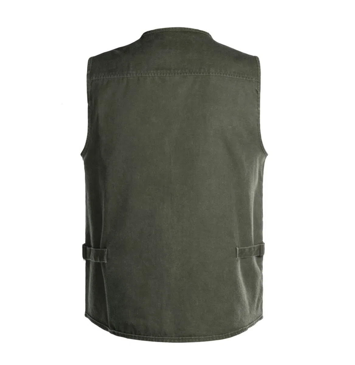 Chaleco de mezclilla de talla grande, chaqueta de hombre sin mangas, chaleco casual de algodón, abrigo de bolsillos de vaquero ajustado
