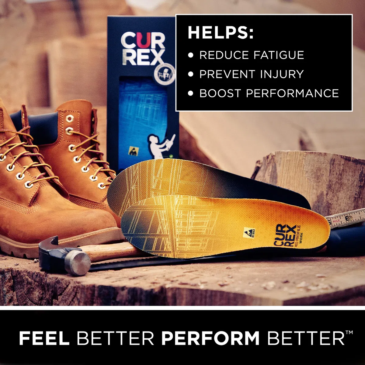 currex Plantilla WorkPro para zapatos de trabajo - Actualice sus zapatos de seguridad.