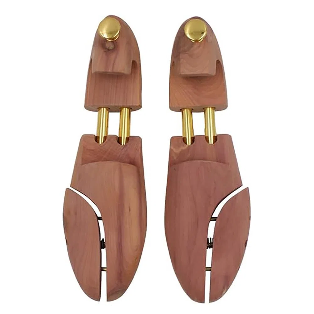 Paquete De 6 Hormas De Zapatos De Cedro, Hormas De Madera Lisa, Zapatero Portátil Unisex, Hormas Ajustables, Tallas 35-46, Se Adapta A Zapatillas O Botas,46 Yards
