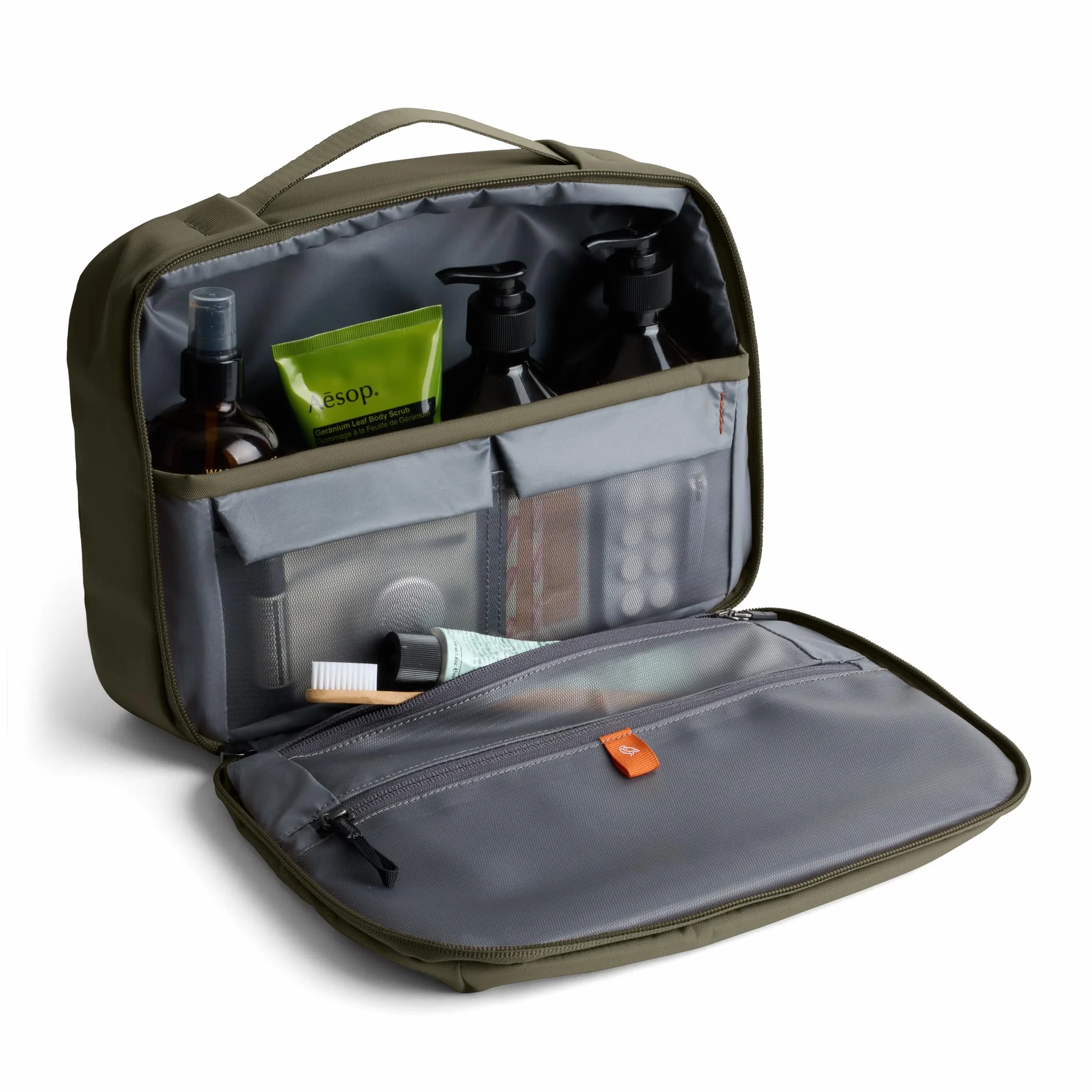 Bellroy Hanging Toiletry Kit Plus 8L, Neceser de Viaje - SeaKelp | Neceser de viaje colgante 8L para tus artículos de aseo y básicos