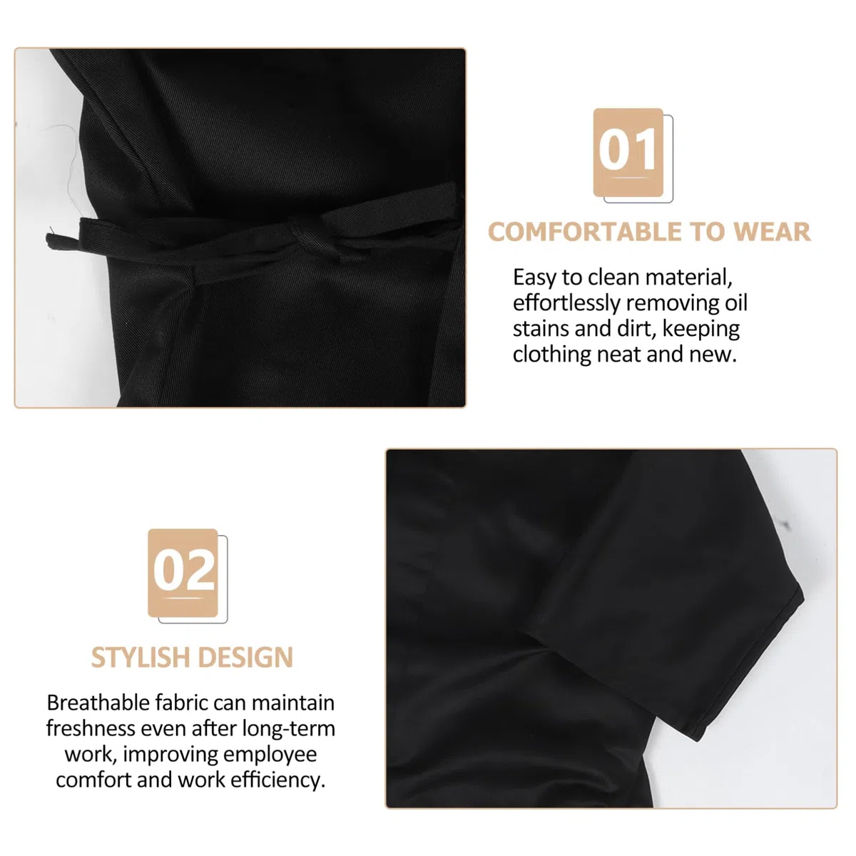 Healvian Ropa de Trabajo de Chef Japonesa Chaqueta Estilo Kimono Tradicional para Restaurantes de Sushi de Tela Japonesa