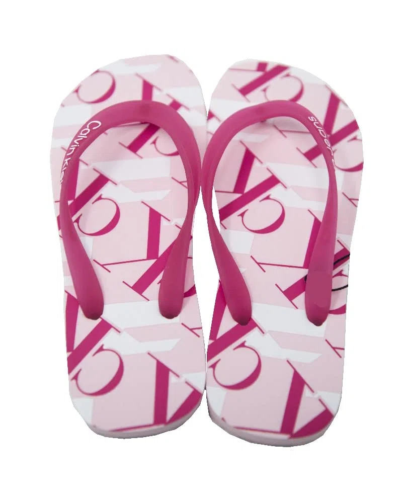 Calvin Klein Jeans Chanclas mujer CK chanclas playa o piscina articulo ZW0ZW01790 EO/AOP SANDAL, TN9 Pearly Pink, 40