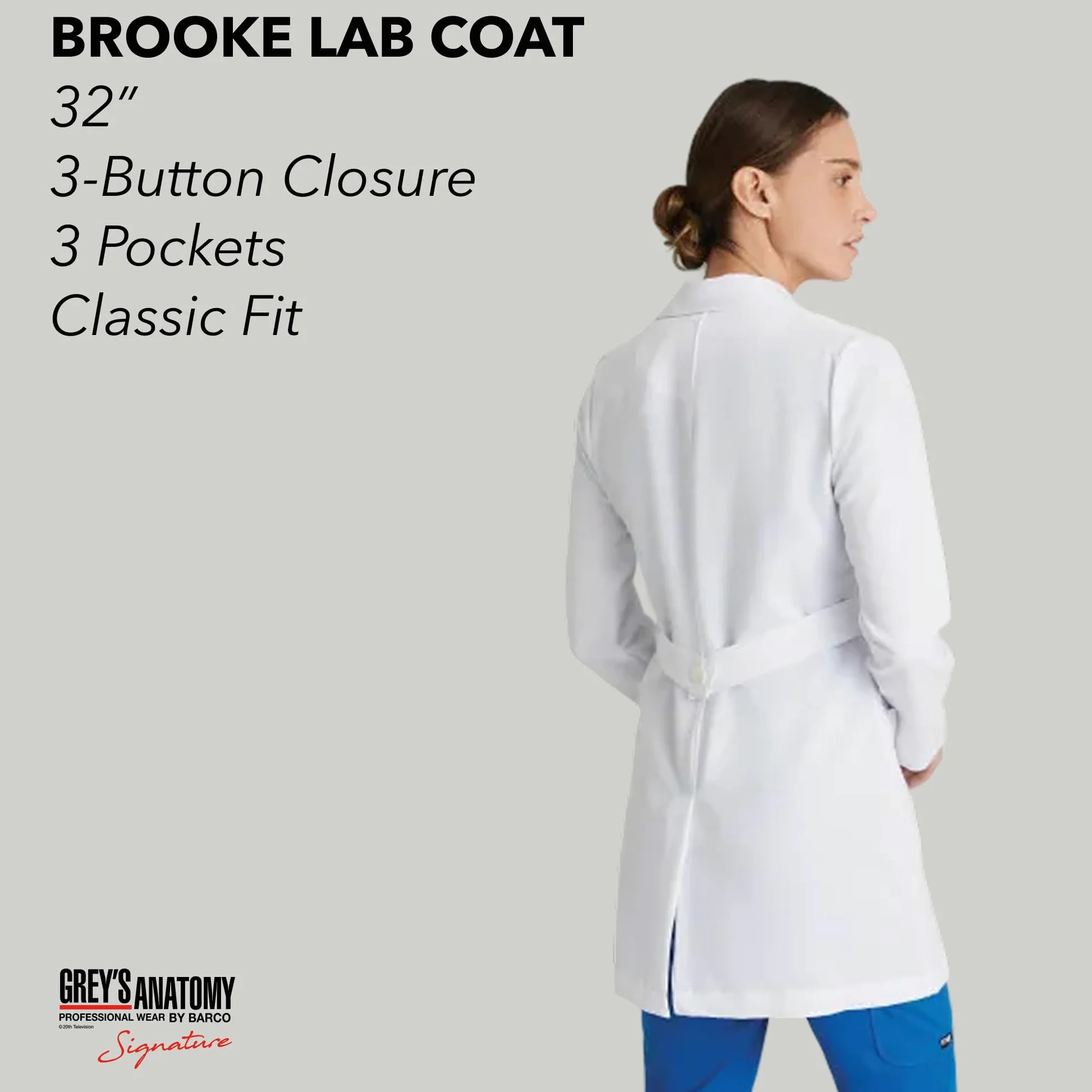 Barco Abrigos de Laboratorio médico para Mujer