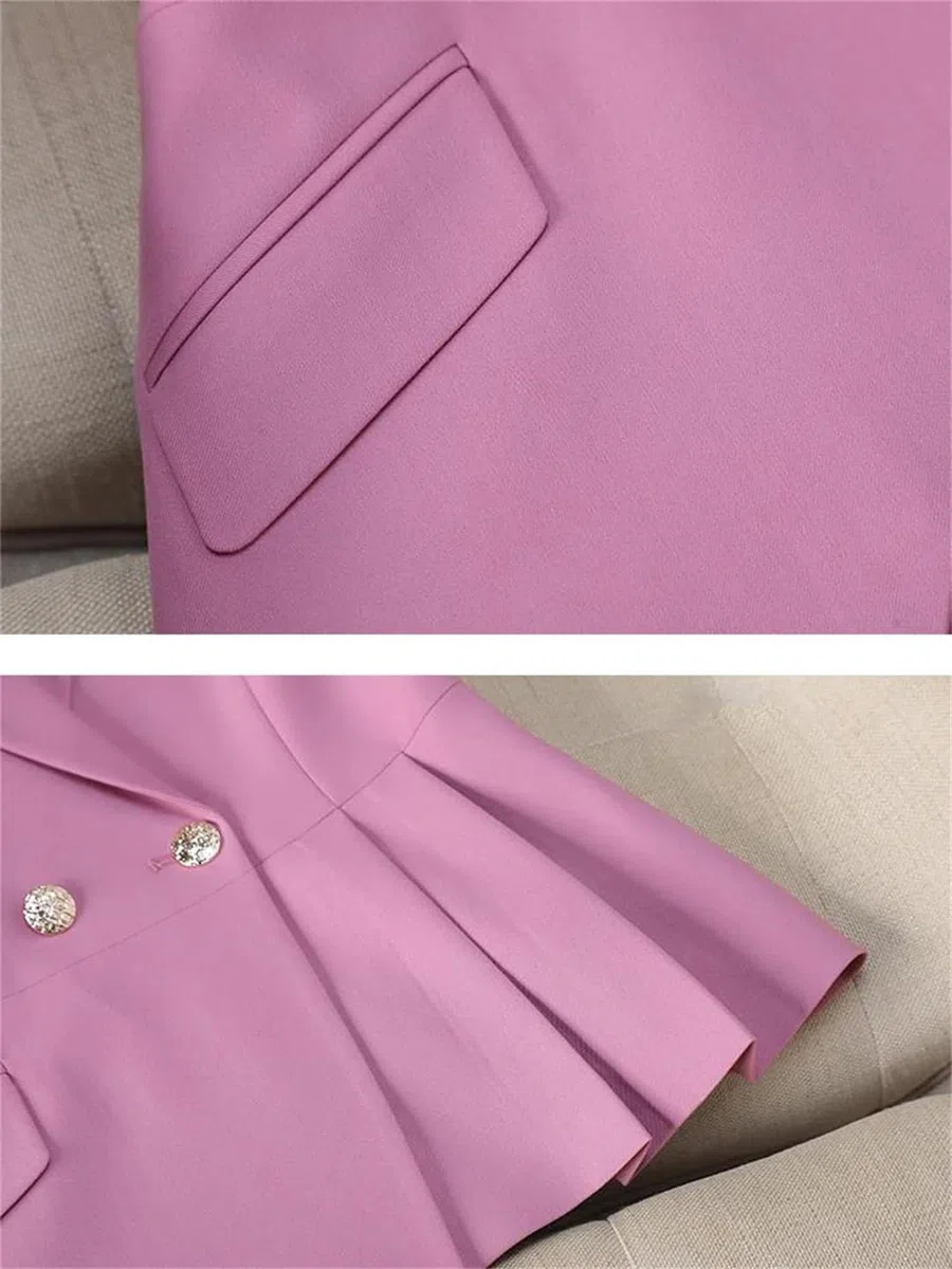 Conjunto de 2 piezas de pantalón elegante para mujer, blazer y pantalones de ajuste a medida, ropa formal para oficina y negocios