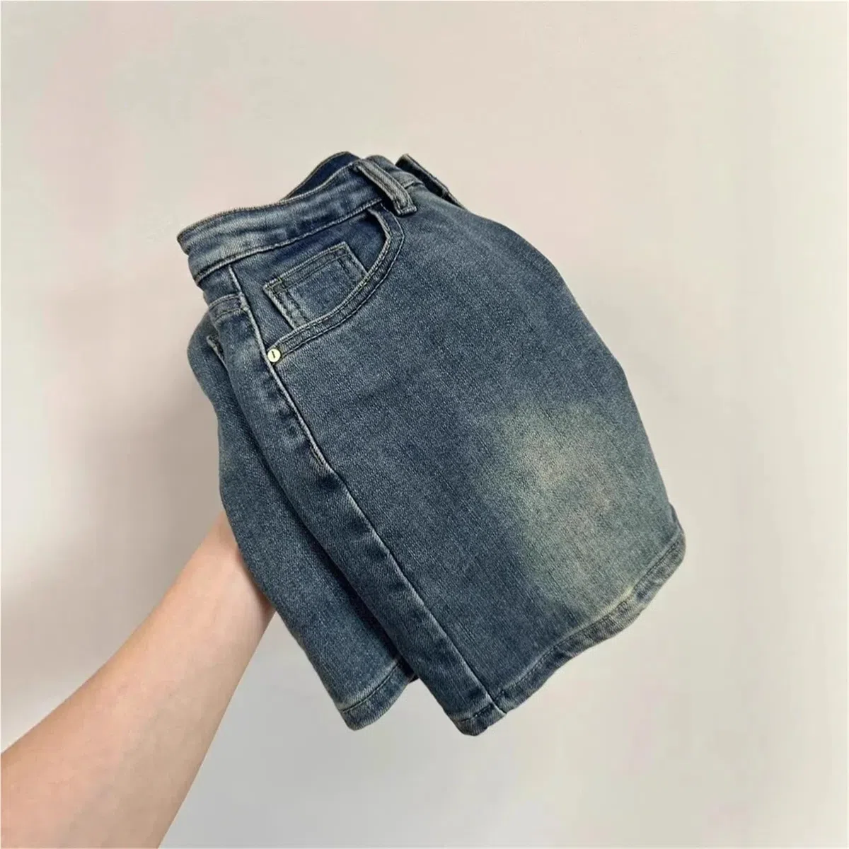 Minifalda Vaquera Retro, Falda Corta de Cintura Alta for Chica Caliente Verano para Mujer