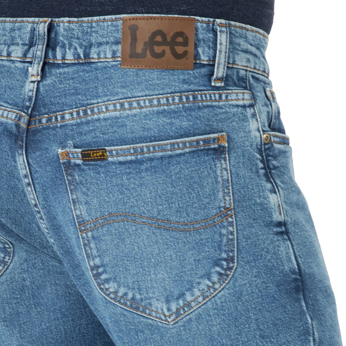 Lee Legendary Pantalones Vaqueros para Hombre, Corte Holgado y Rectos, Azul Verdadero, 42W x 34L