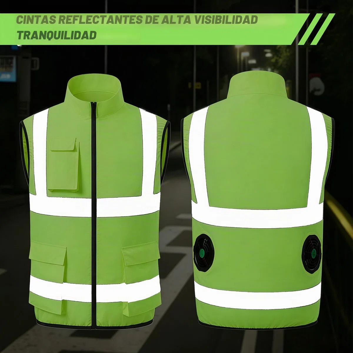 Chaleco refrigerante, chaleco de refrigeración eléctrico con 2 ventiladores para verano, clima cálido, ropa de refrigeración transpirable para hombres y mujeres (M