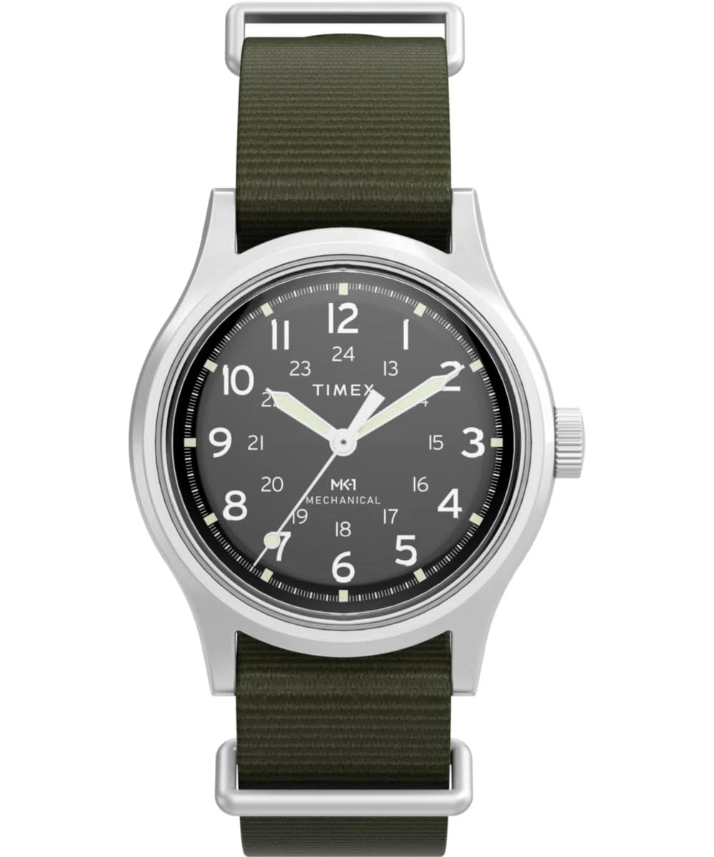 Timex Reloj de Pulsera analógico para Hombre MK1, Verde, Pulsera