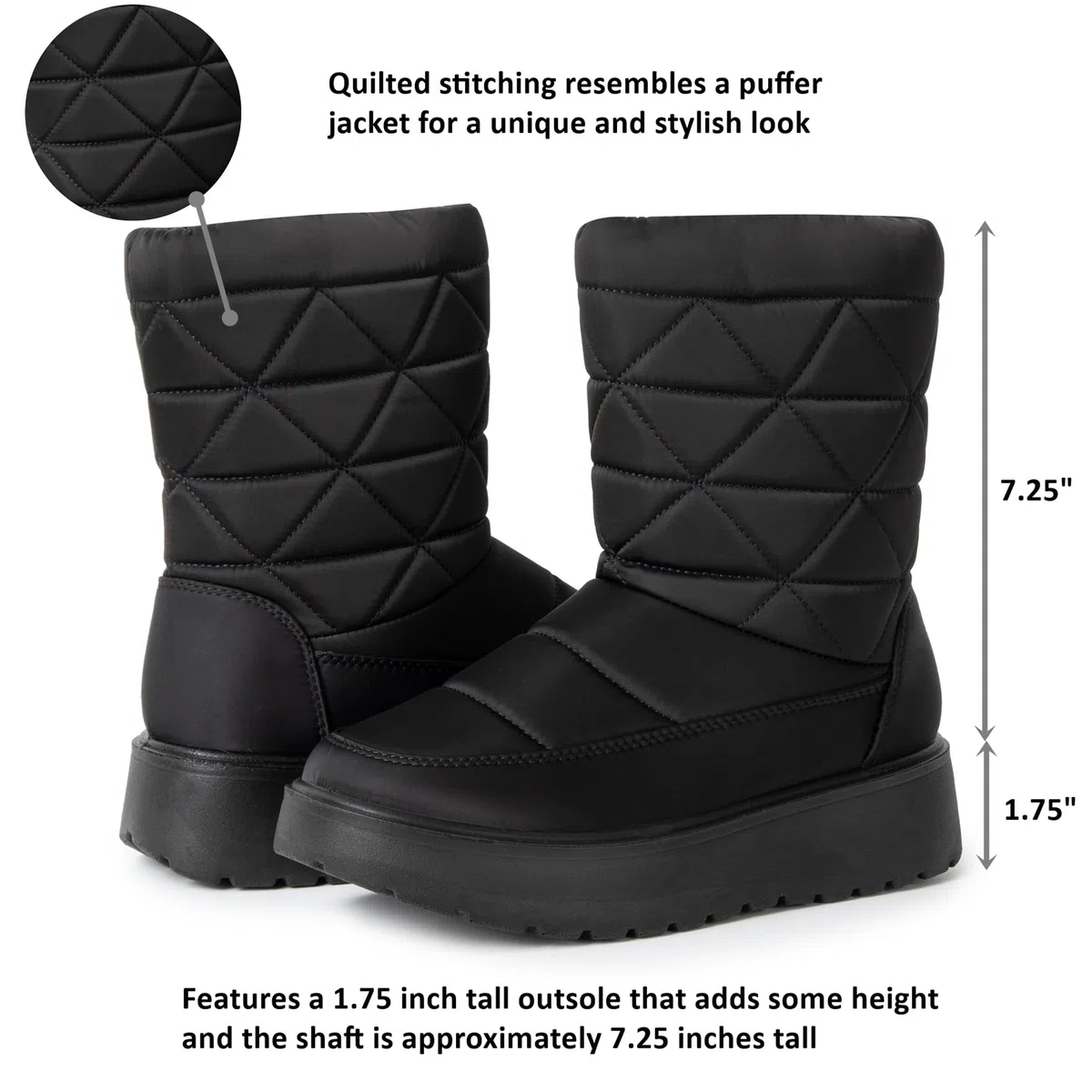 Alpine Swiss Zoey - Botas de invierno para mujer, impermeables, con forro de piel sintética