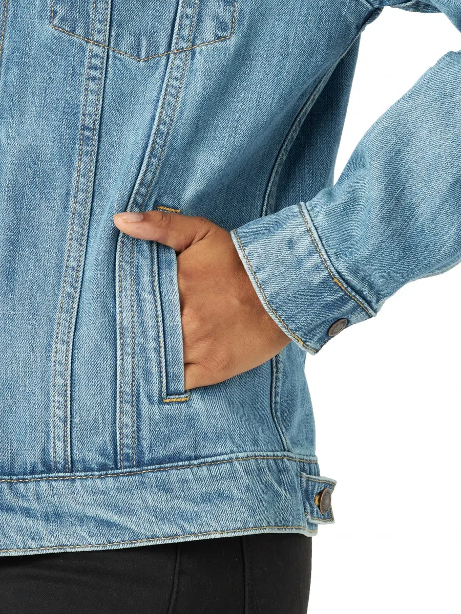 Wrangler Relaxed Fit Memory Maker Jean Jacket Chaqueta de jean Mujer (Pack de 1)