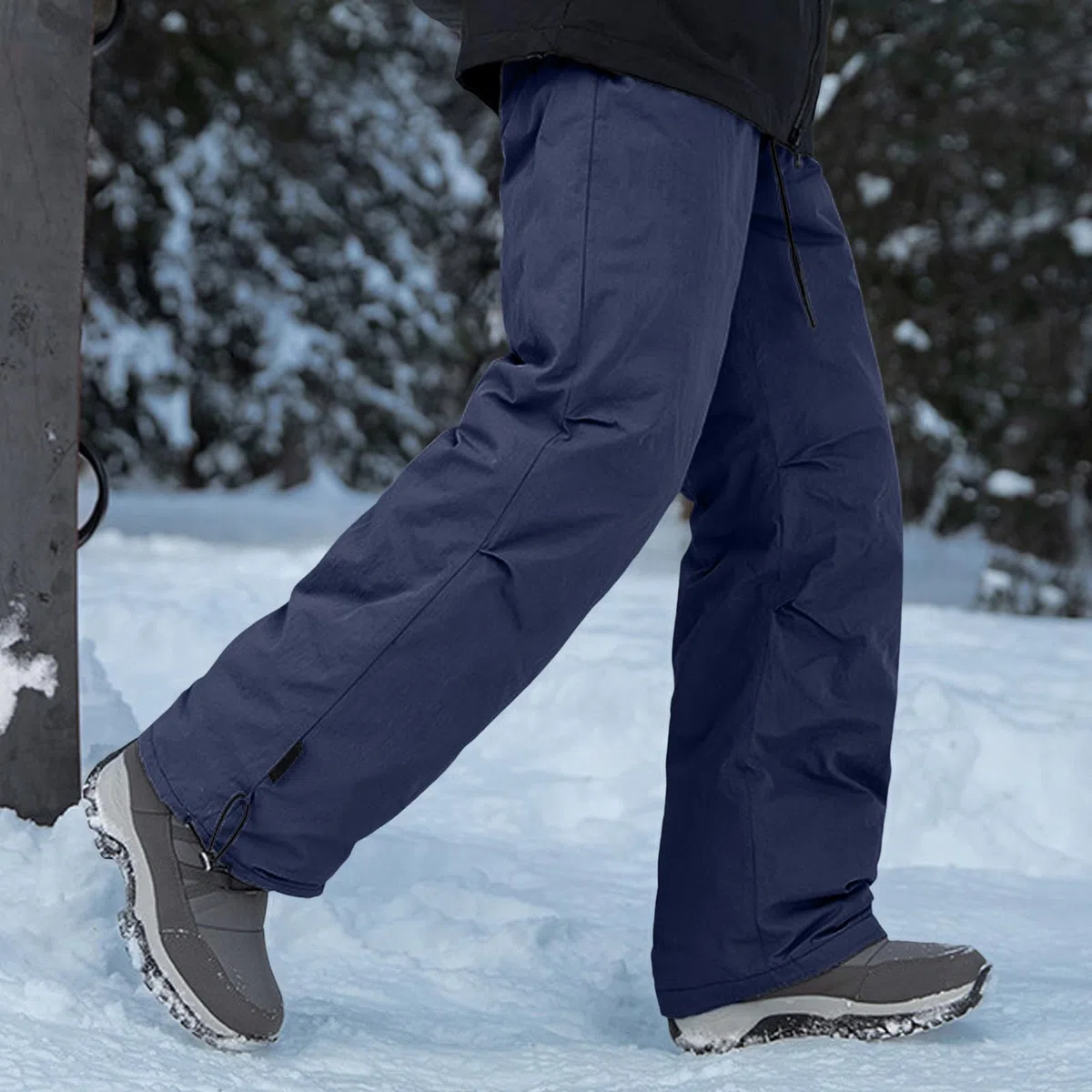 Pantalones casuales para todo tipo de clima, ideales para senderismo, escalada, trabajo, esquí de invierno, resistentes al agua, impermeables, térmicos, con aislamiento, cintura elástica y ajuste