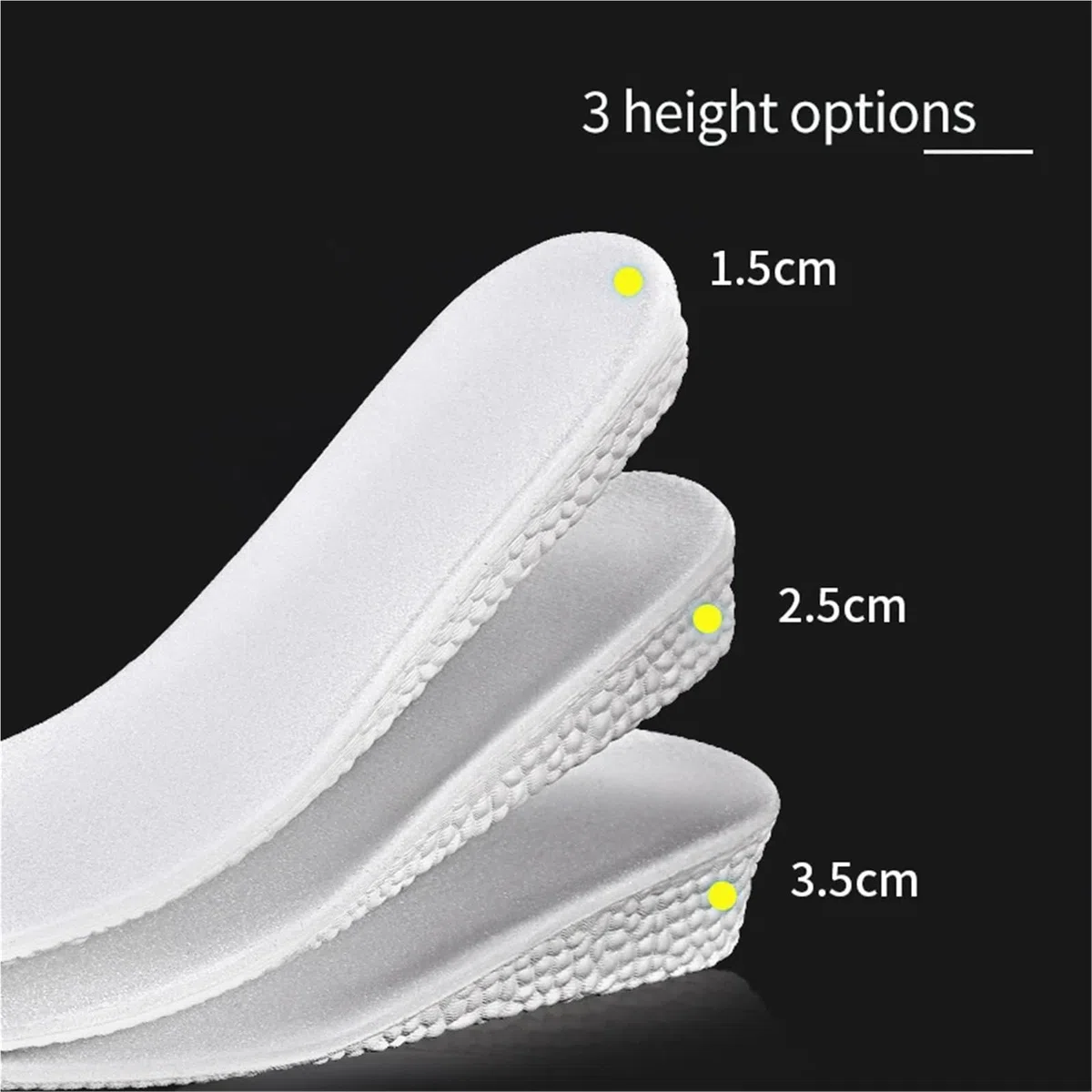 Plantillas Altura Hombre Plantilla de aumento altura, espuma viscoelástica, transpirable, unisex, suela interior, plantilla for zapatos, elevación del talón(Boost2.5cm,EU43-44(270mm))