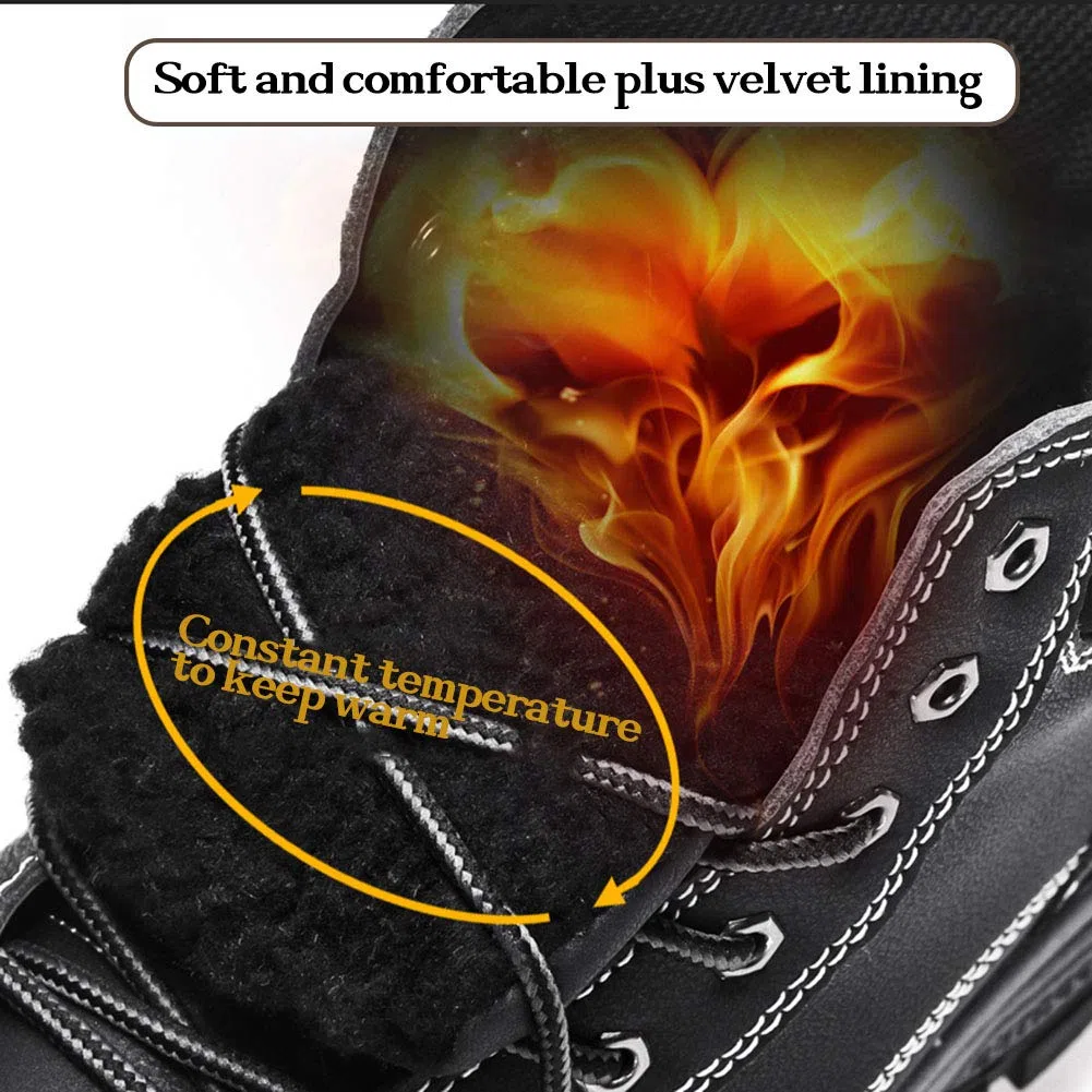 Paño Grueso Y Suave De Alta Tapa De La Nieve Botas, Nueva Manera Simple Y Zapatos Deportivos Al Aire Libre En Invierno, Zapatos De Algodón Antideslizante Para Senderismo Y Senderismo,Brown b,47