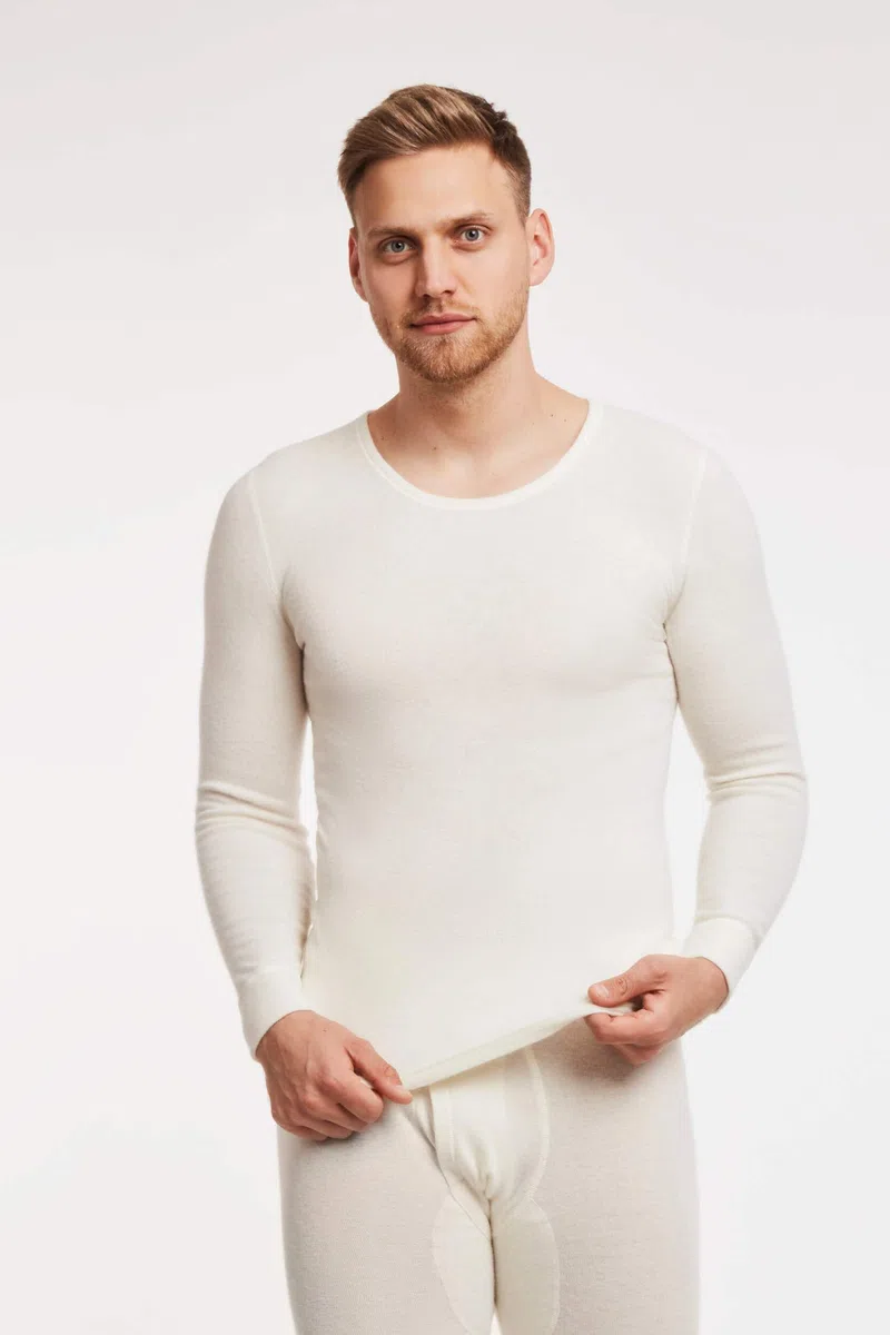Medima Camisa de manga larga para hombre - Angora 20
